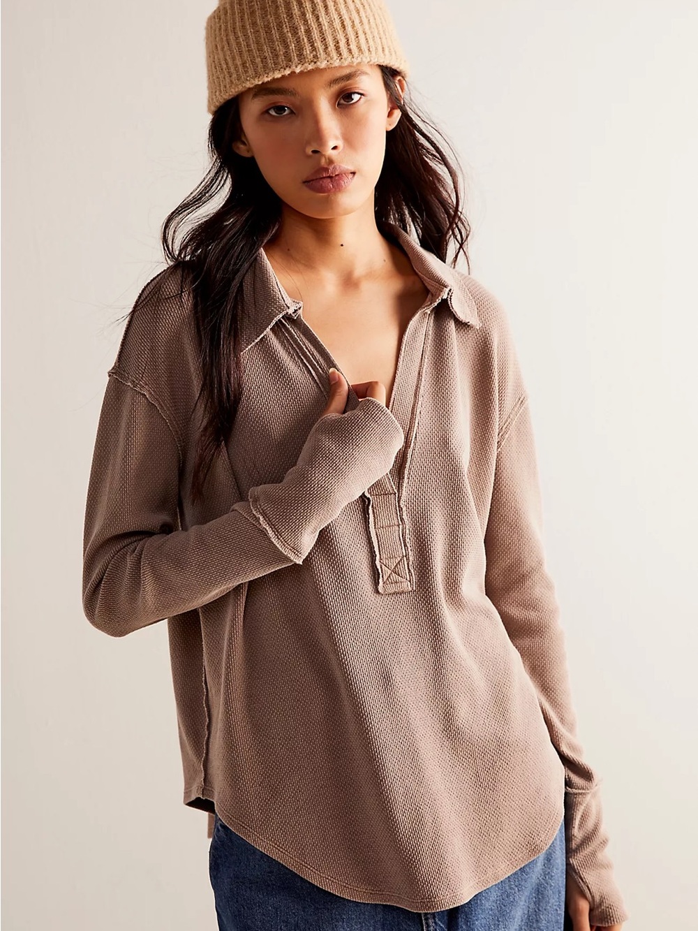 Free People We The Free Anakin Thermal Top Size XS